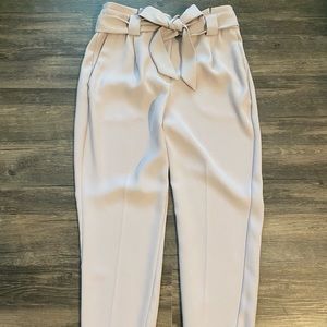 Express high waisted paperbag ankle pant